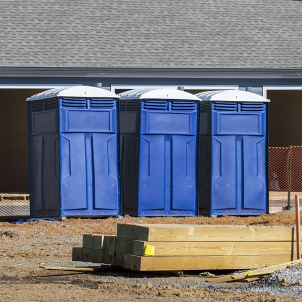 can i customize the exterior of the portable toilets with my event logo or branding in Olmsted Illinois